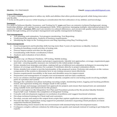 Rakesh Resume