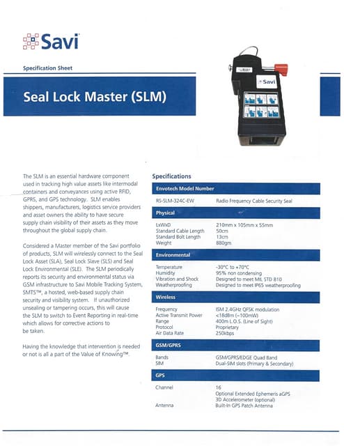 Savi Mobile Tracking System.PDF