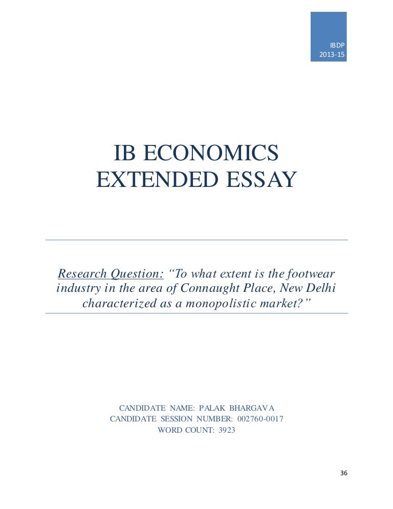 econs essay extended essay ideas