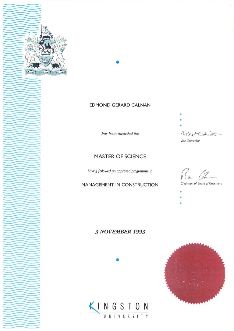 MSc Degree