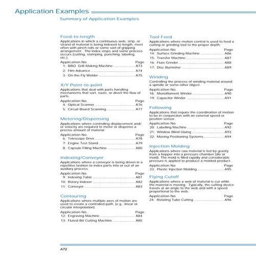 Stepper motor applications