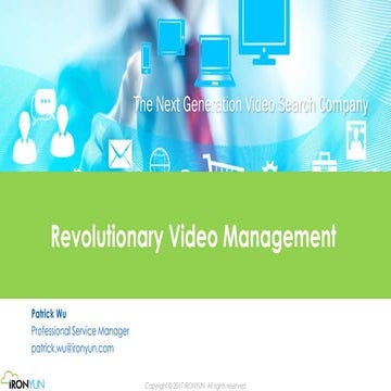 GTC Taiwan 2017 深度學習與該技術於視訊監控產業上之應用