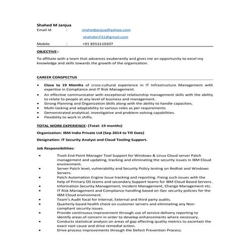 Resume Shahed