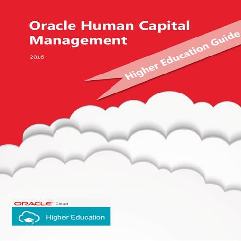 Higher Education HCM Deliverable