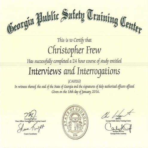 Interviews & Interrogations