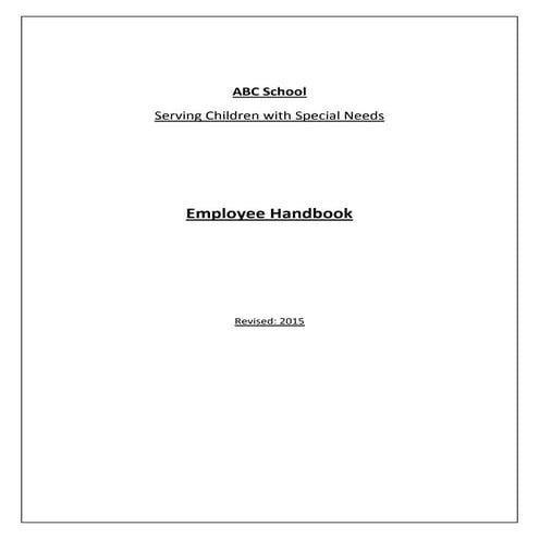 ABC School Handbook