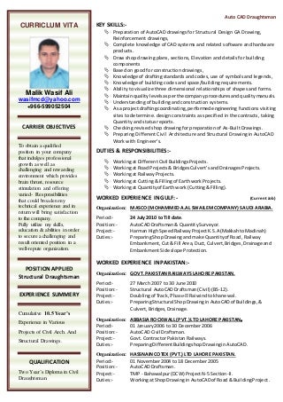 drafting resumes