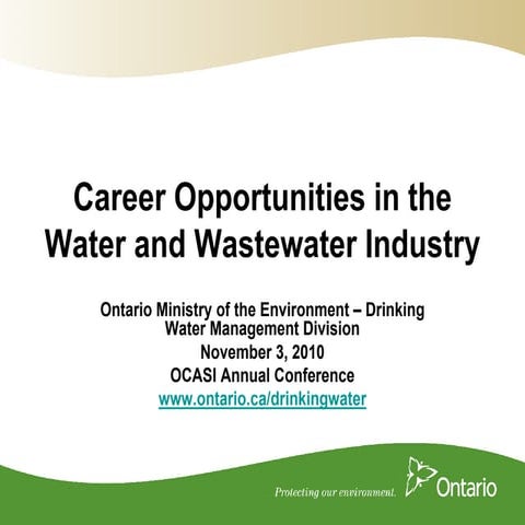 Dive Into a Career In Water | PDF