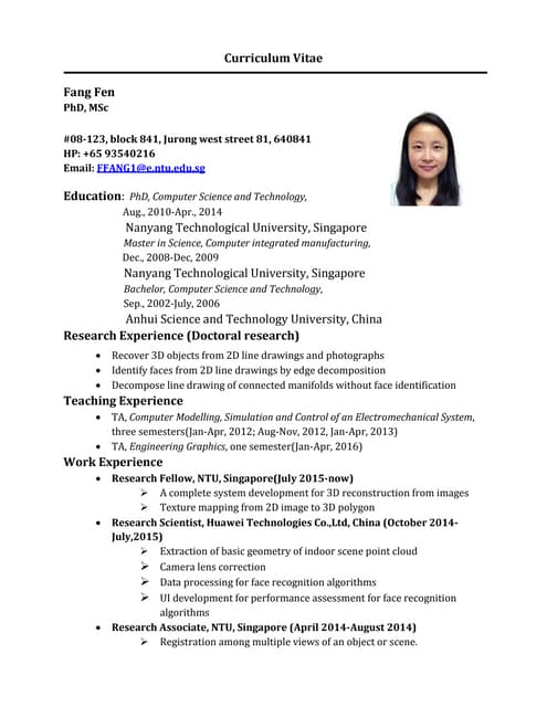 Resume-fangfen(company)