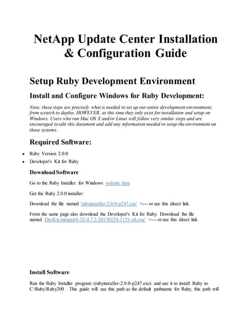 Install Guide