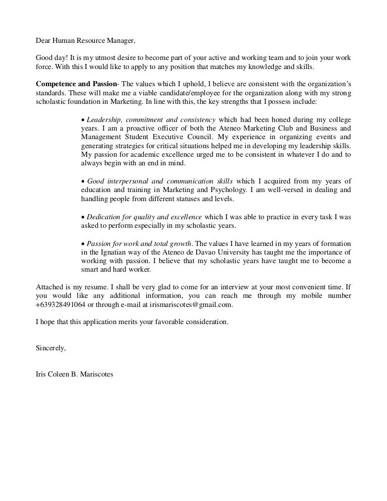 cover letter cover letter tem