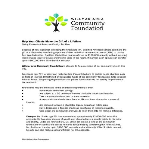 IRA Rollover content WACF 1.2016