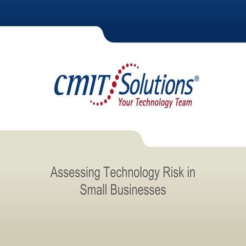 Assessing Technology Risk of Small Business - SCORE.PPTX