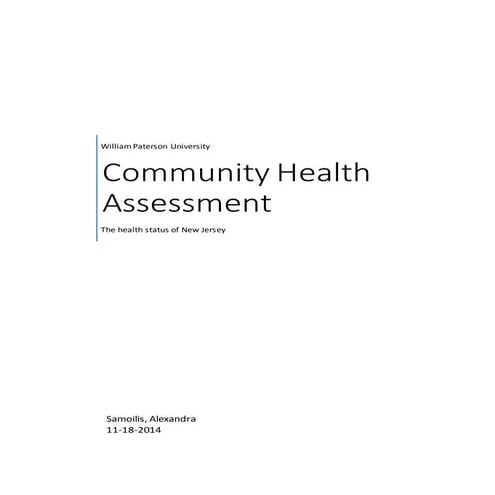 Performing a Community Health Assessment Overview | PPT