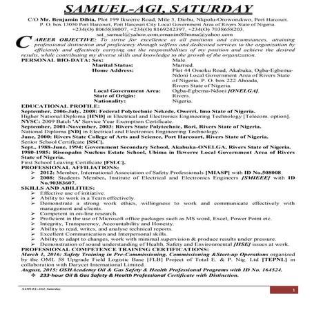 Sat_Sam's CV