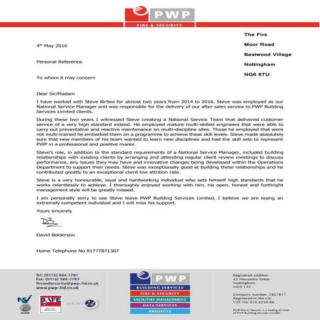 Gs trader letter head | DOCX