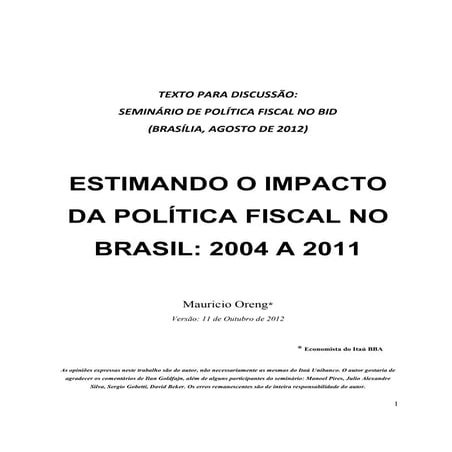 Fiscal Multipliers in Brazil (IADB Brasilia 2012)_MO_FINAL