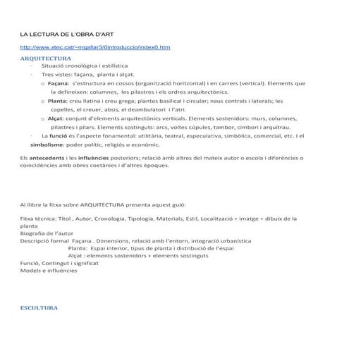 Lectura de l'obra d'art