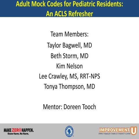 Improvement U Adult Mock Code Presentation | PPTX