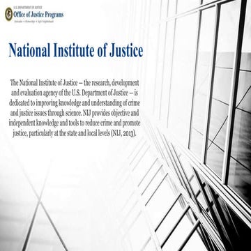 National Institute of Justice | PPTX