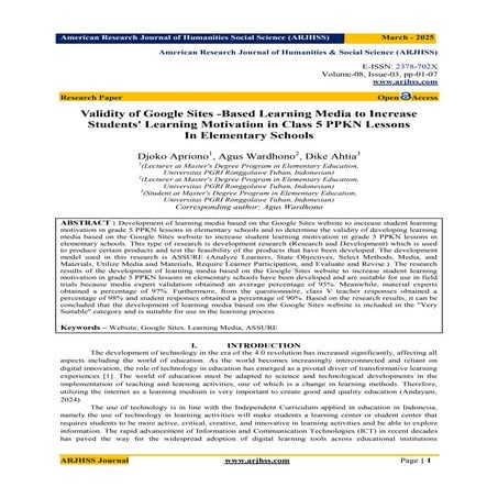 A830107.pdfAmerican Research Journal of Humanities & Social Science (ARJHSS)