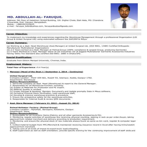 CV-Md. Abdullah Al Faruque