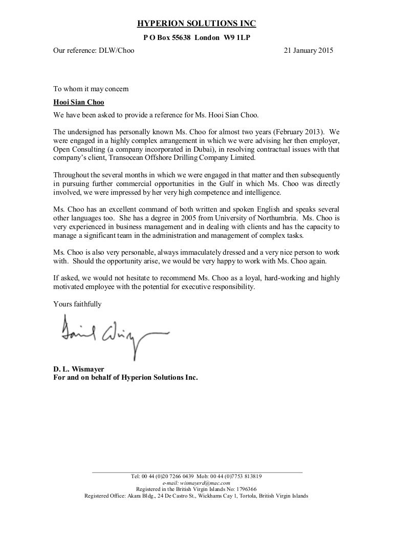 recommendation letter 1 letter of recommendation writer