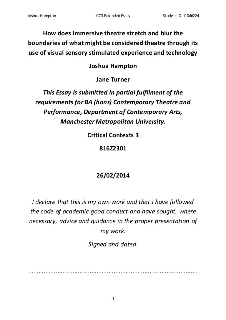 Ib extended essay examples image