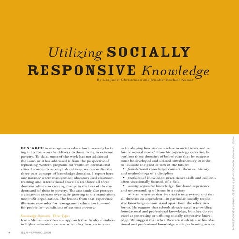 Utilizing Socially Responsive Knowledge