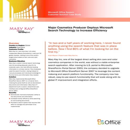 Microsoft share point final case study | PDF