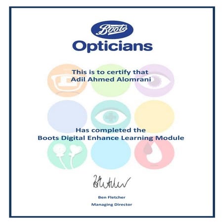 Boots Boots Digital Enhance Learning Module Certificate | PDF