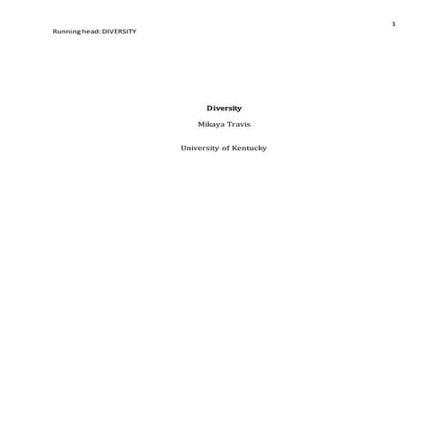 Diversity final paper
