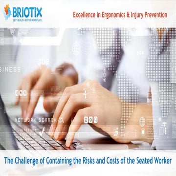 Risks and Costs of Seated Worker_GOSH 2015 - Compendium