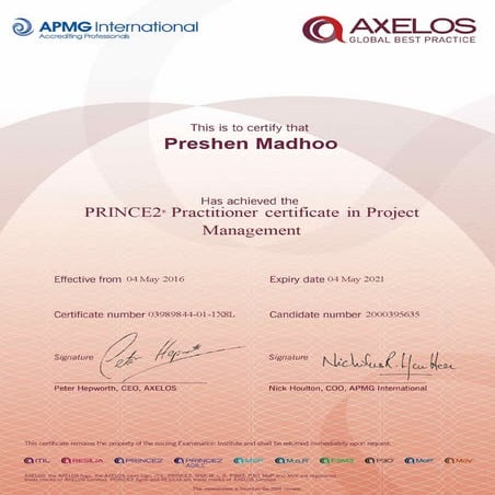 Prince 2 Practitioner | PDF
