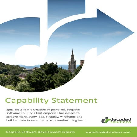 Decoded Solutions Capability Statement V1 - April 2015
