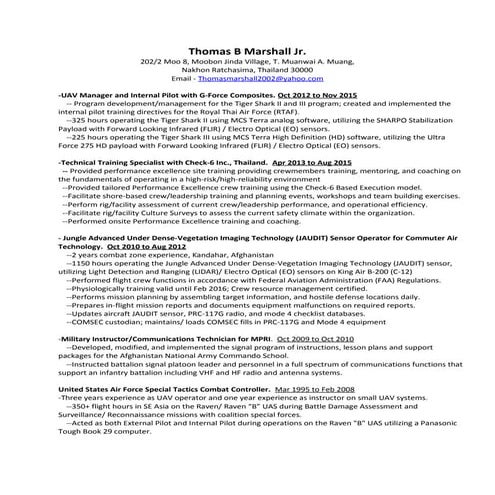 Marshall Resume New