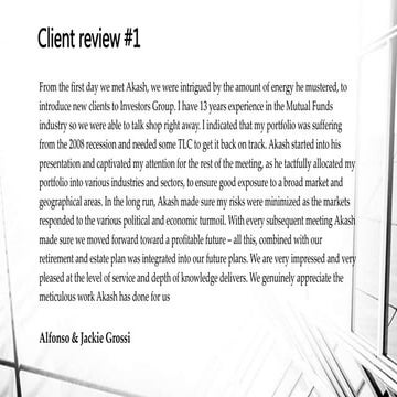 Client reviews | PPT