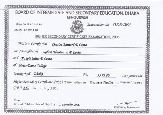 Masters Certificates | PDF