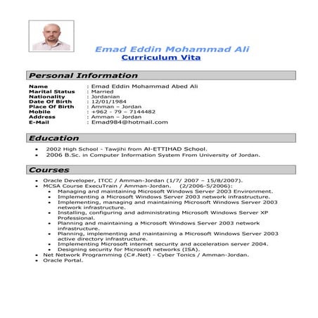 Samer CV | PDF