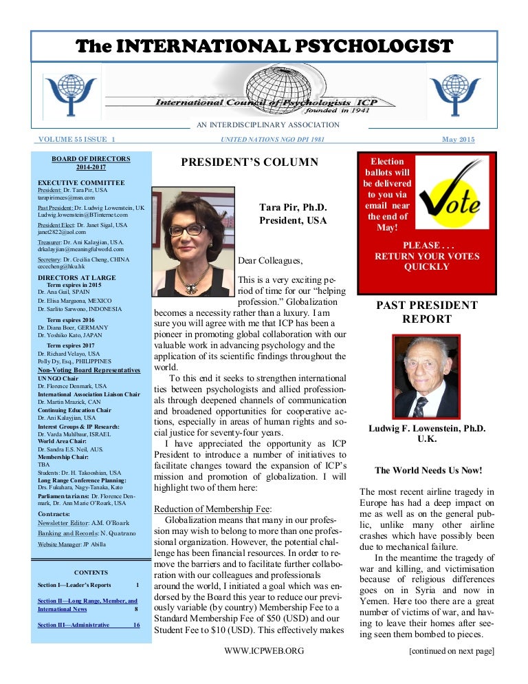 International Psychologist