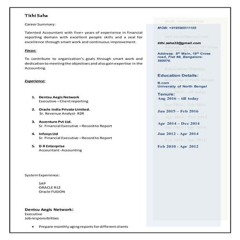 CV short new form | PDF