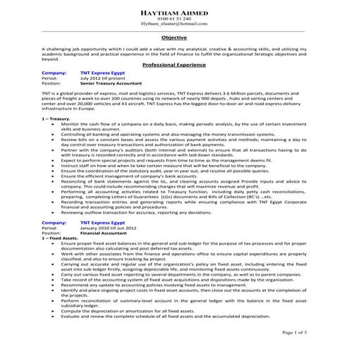 Haytham Ahmed Resume