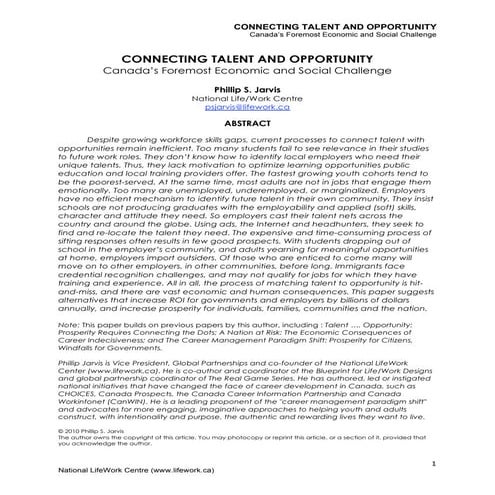 ConnectingTalentandOpportunity2010