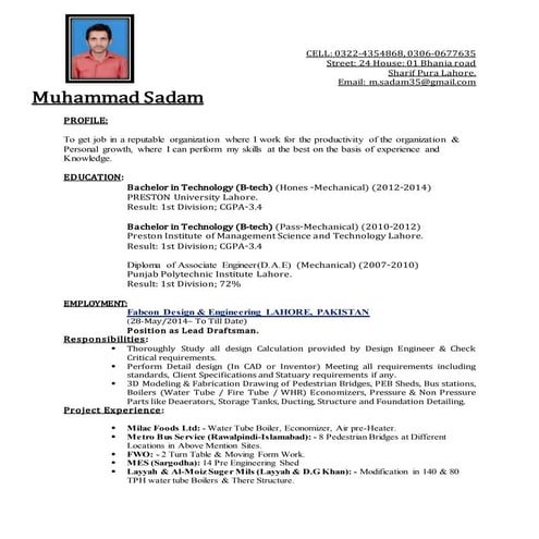SADAM RESUME
