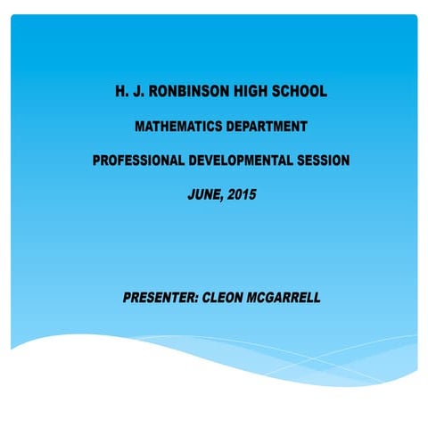 developmental session(presentation)