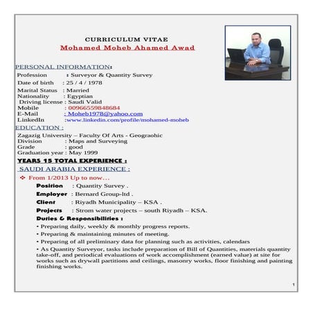 C.V (MOHAMED MOHEB )