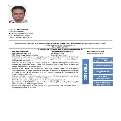 Bala Sourcing Resume