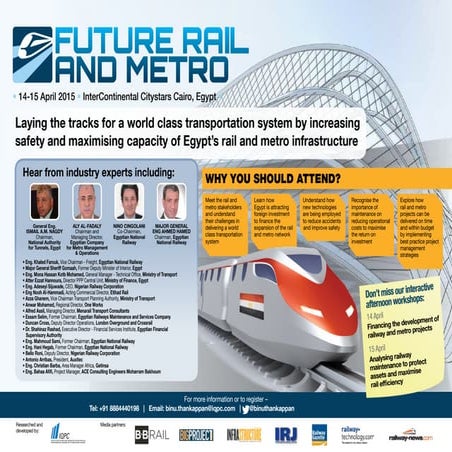 Future Rail  Metro Summit Apr 14 -15, 2015