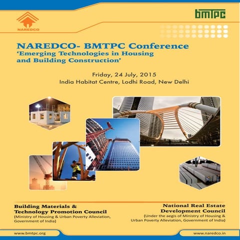 NAREDCO Conference on Emerging Technoogies in Housing & Building Construction