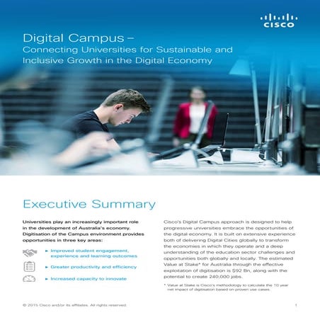Cisco's Digital Campus Prospectus